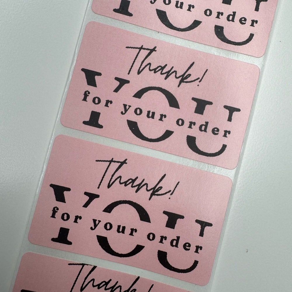 100 pcs Thank You for your order my 2" Stickers labels NWT - Picture 6 of 14